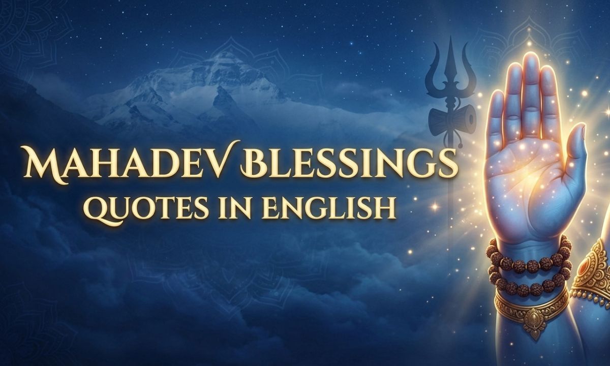 Mahadev Blessings Quotes in English