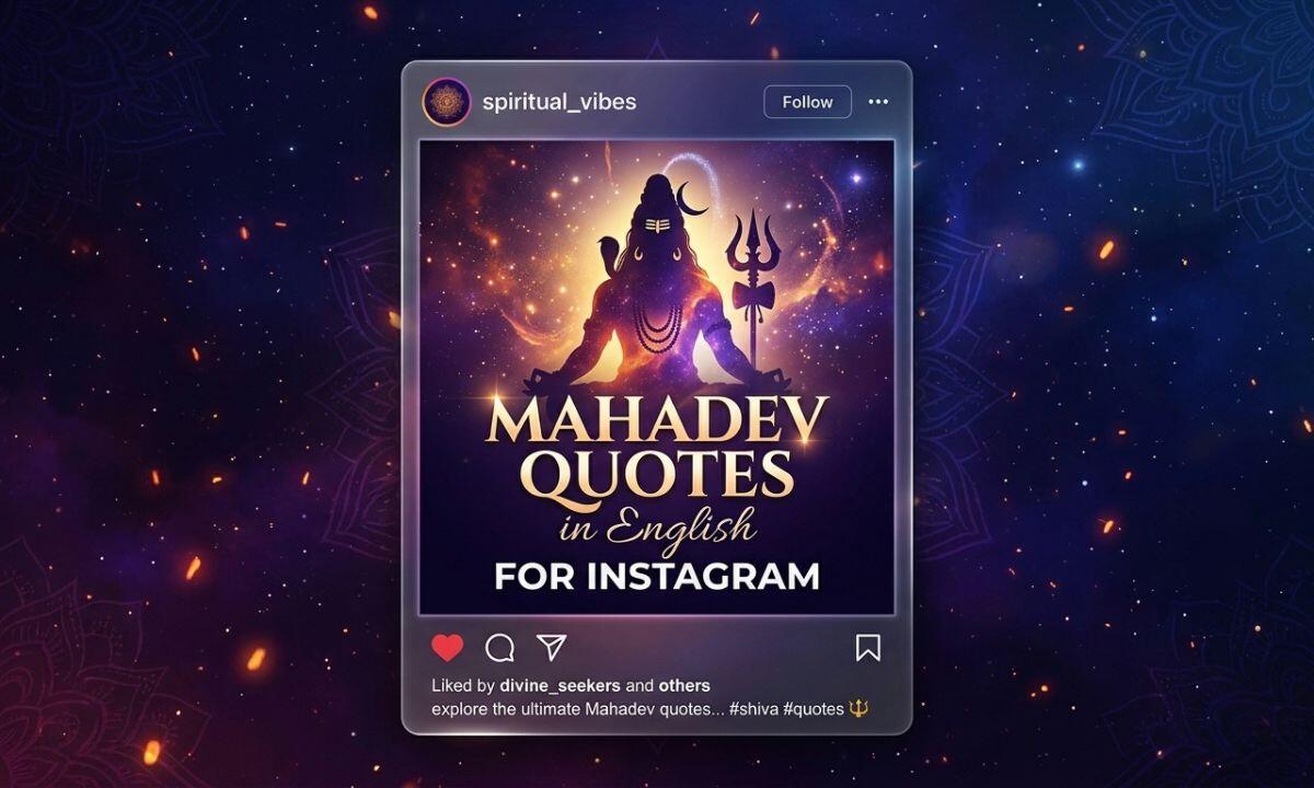 Mahadev Quotes in English for Instagram