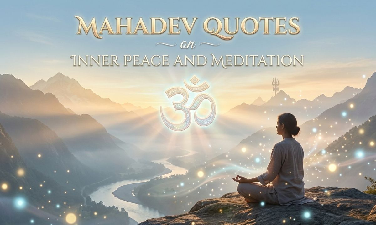 Mahadev Quotes on Inner Peace and Meditation