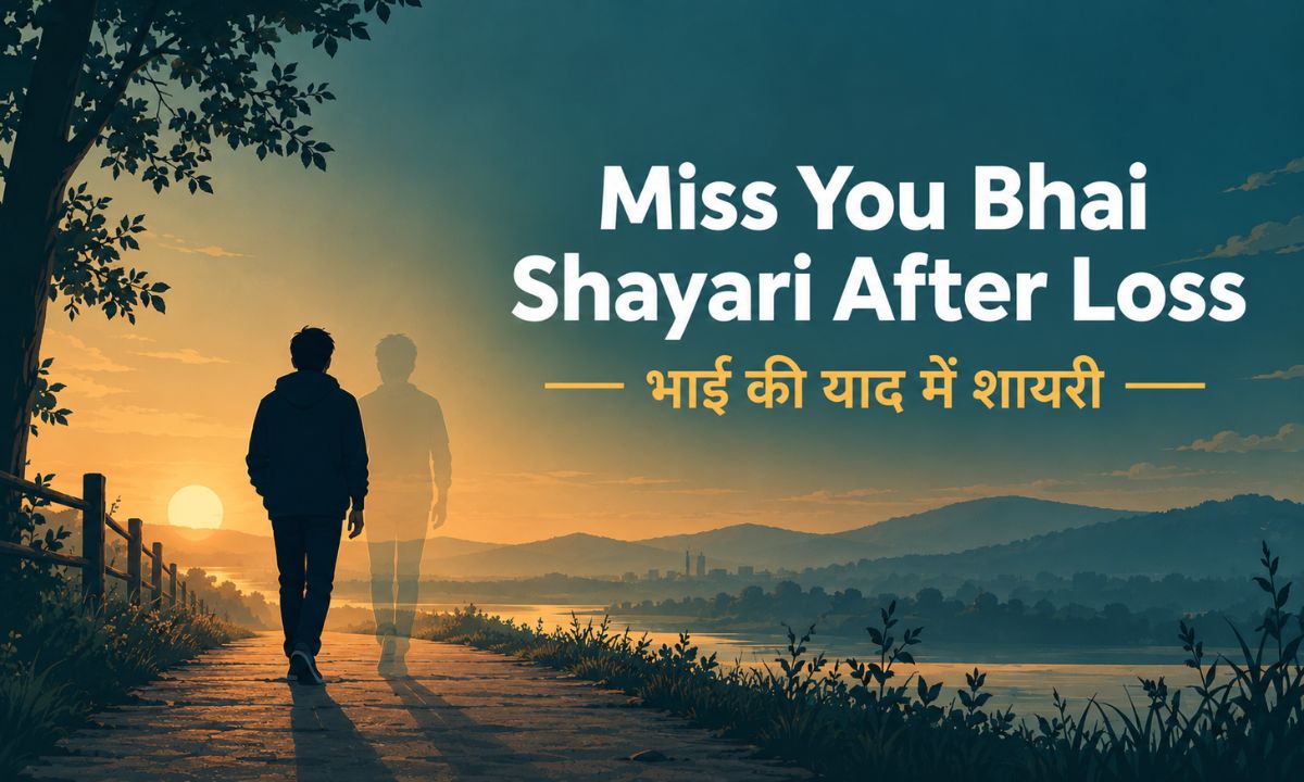 Miss You Bhai Shayari After Loss