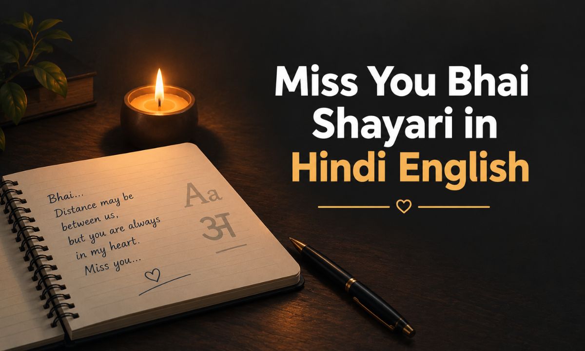 Miss You Bhai Shayari in Hindi English