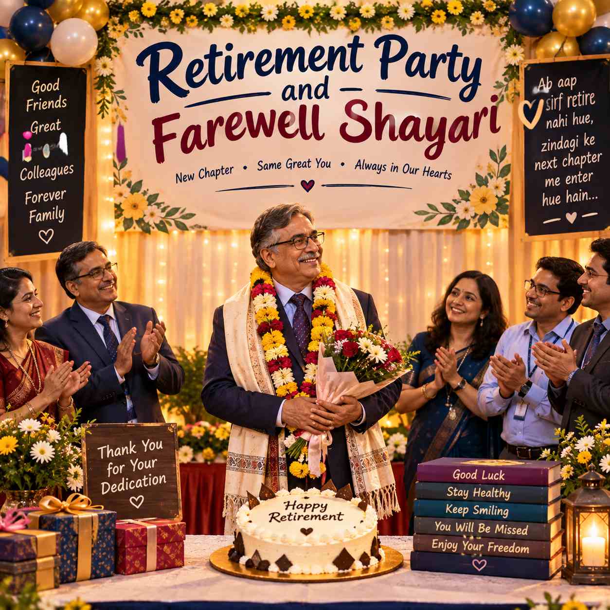 Retirement Party and Farewell Shayari