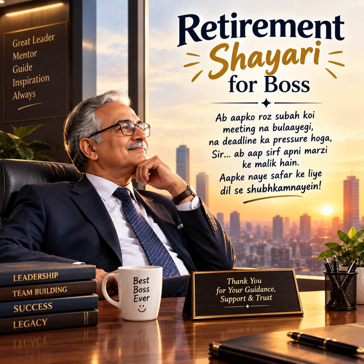 Retirement Shayari for Boss