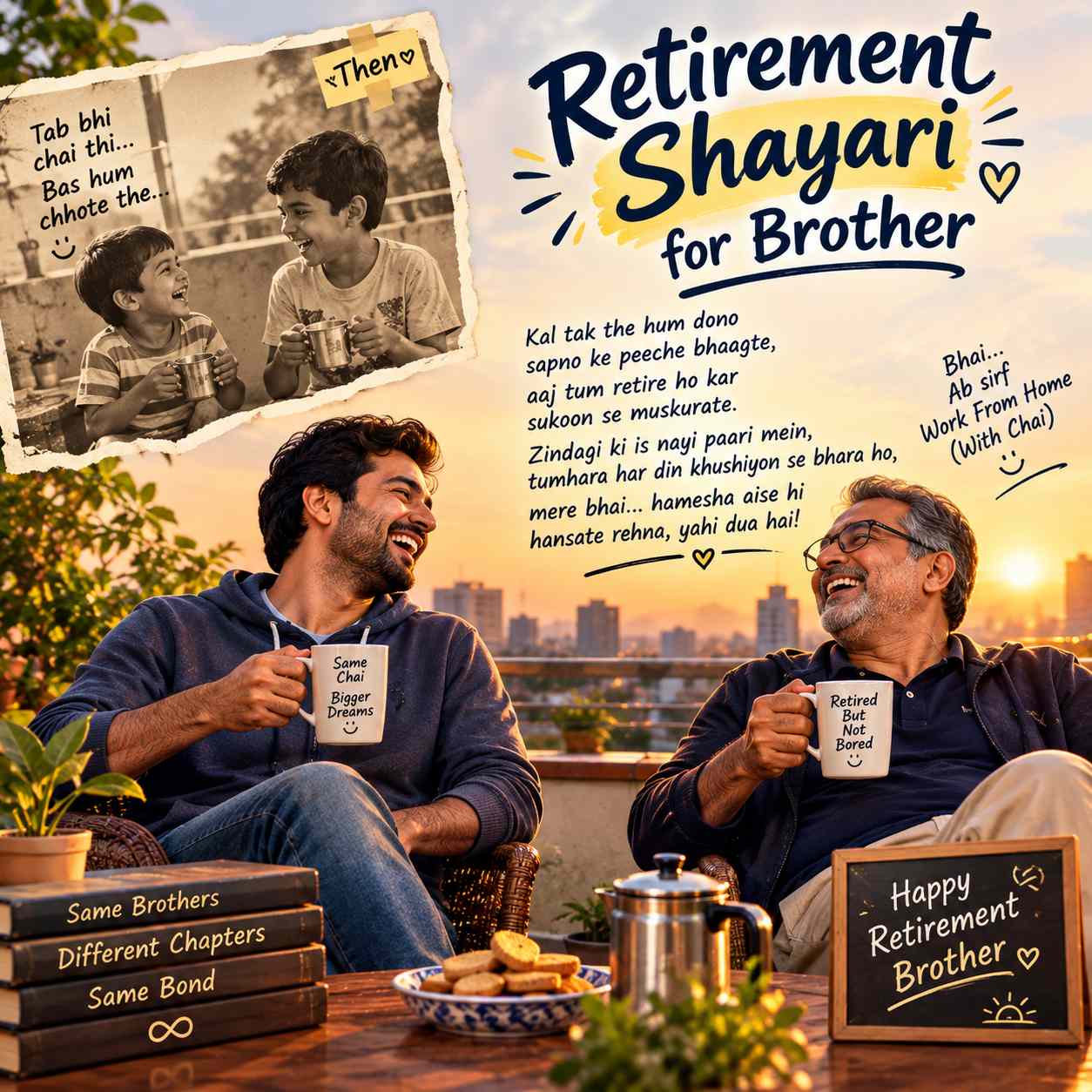 Retirement Shayari for Brother