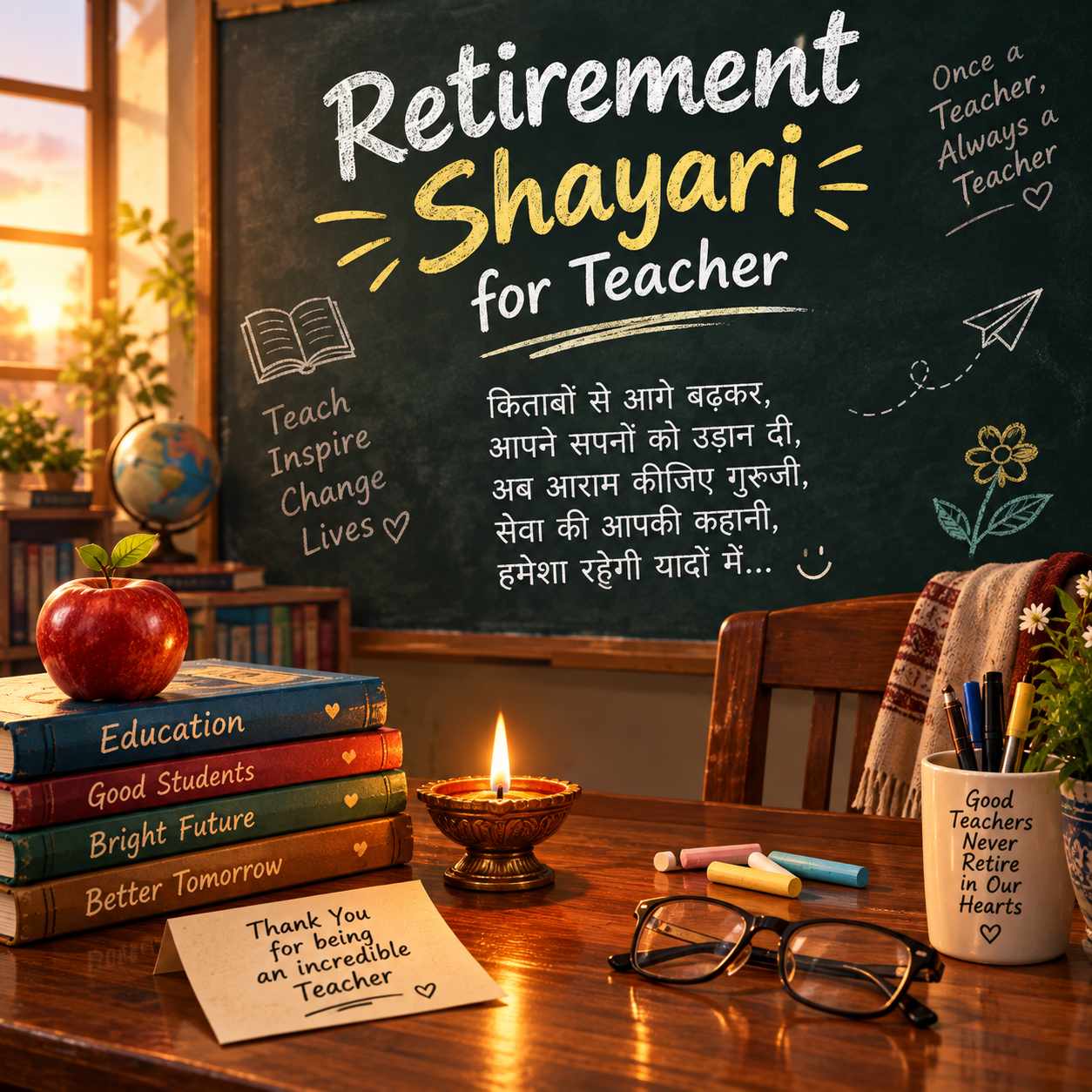 Retirement Shayari for Teacher